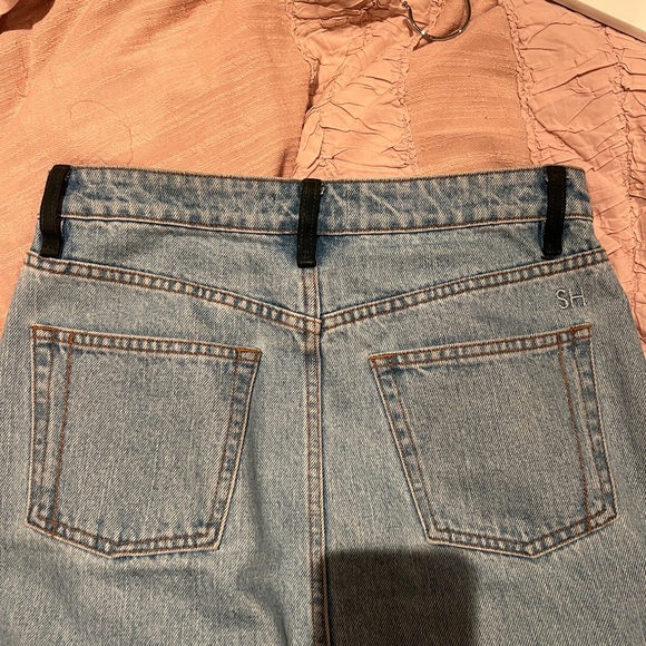 Still here pine panama long denim skirt - Picture 4 of 10